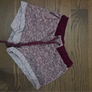 Ambiance Kids Maroon Heathered Shorts